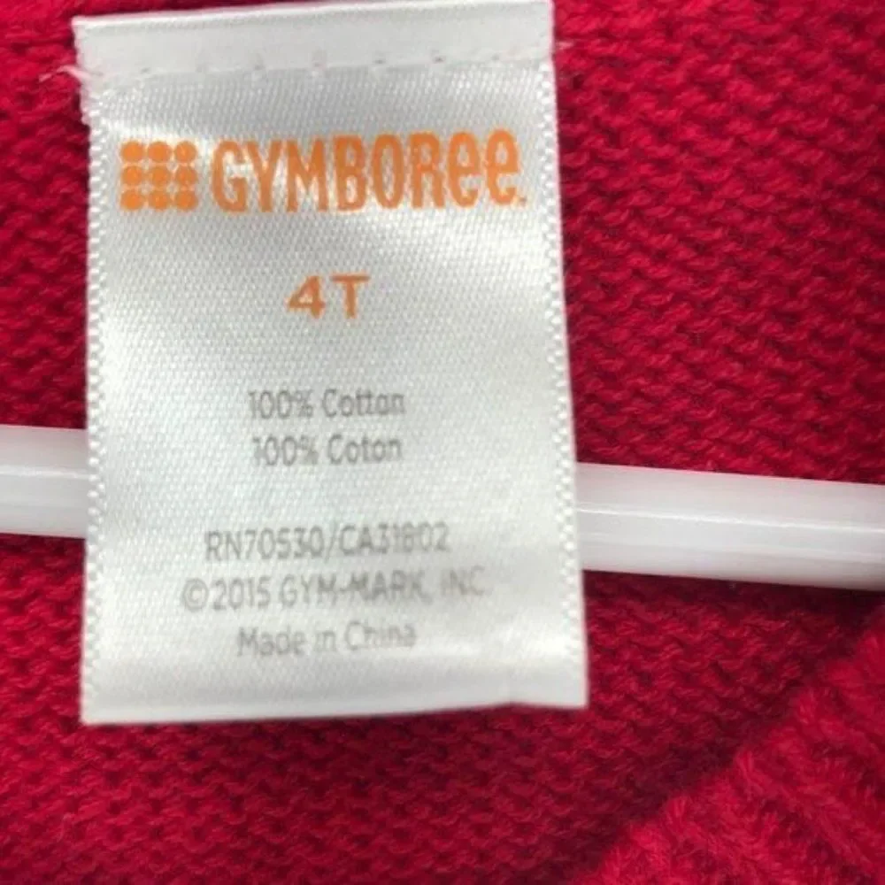 Gymboree Red & White Pullover‎ 4t Sweater Vest